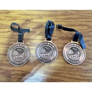 Pebble Beach Golf Bag Tags 19 Metal Medallion‎ - Lot Of 3 - Excelllent!